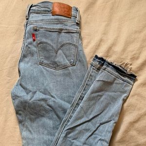 Levi 710 Super Skinny Raw Hem
